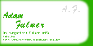 adam fulmer business card